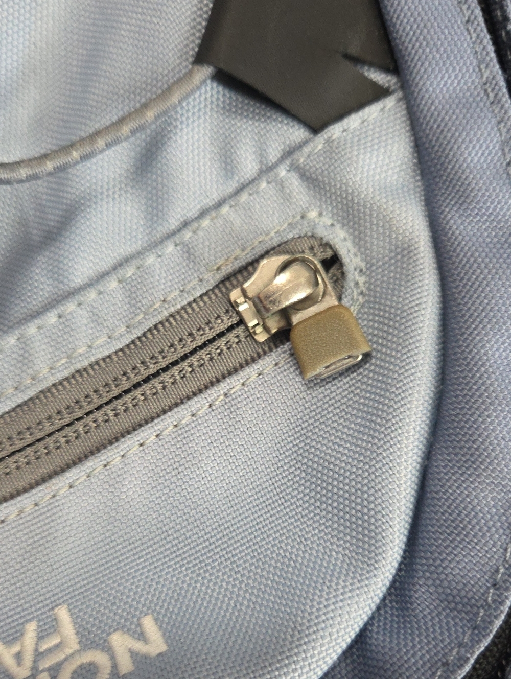 The North Face Isabella Light Blue and Gray Backpack - Picture 12 of 16